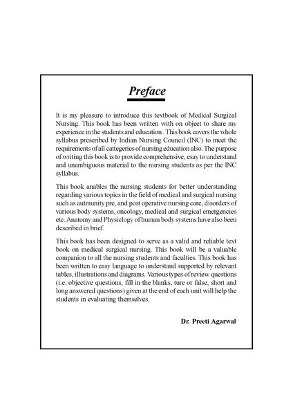 GNM MEDICAL SURGICAL NURSING 1 ENGLISH – JainPublications