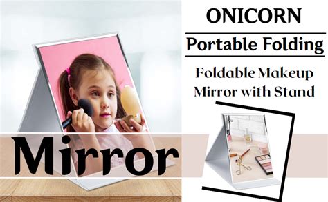 ONICORN® Foldable Makeup Mirror with Stand, Compact Portable Folding ...