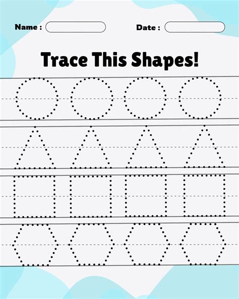 Printable Shape Tracing Worksheets – PrintableLib