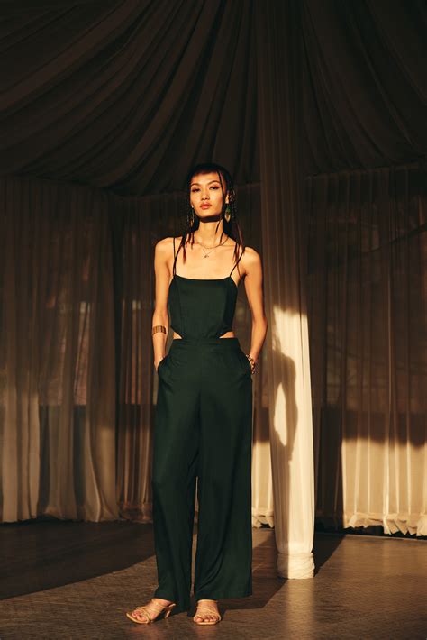 Mystic pine green Jumpsuit – ANDANTE