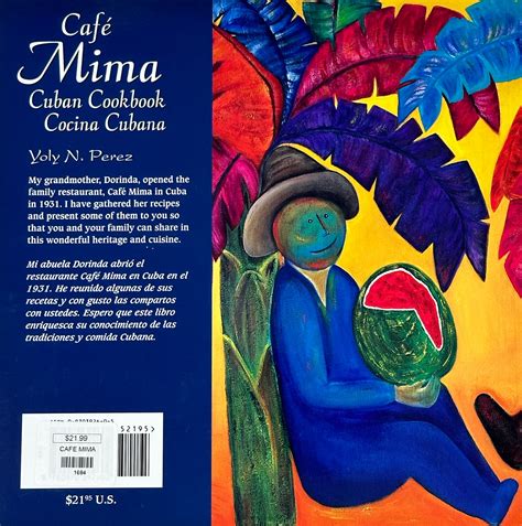 Cafe Mima Cuban Cookbook Bilingual Spanish/English - Sentir Cubano