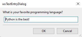 Image result for wxPython Dialog Example