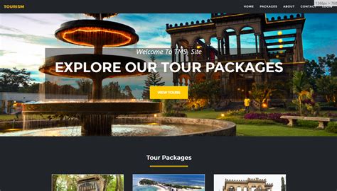 Image result for Tourism Web Site Using HTML and CSS with Source Code