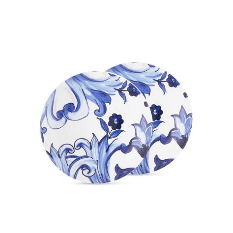 Blu Mediterraneo Set of 2 Bread Plates Fiore Piccolo – Thomas Goode ...
