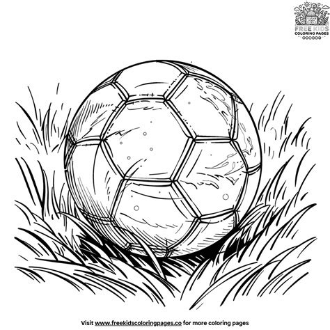 Realistic Soccer Coloring Pages