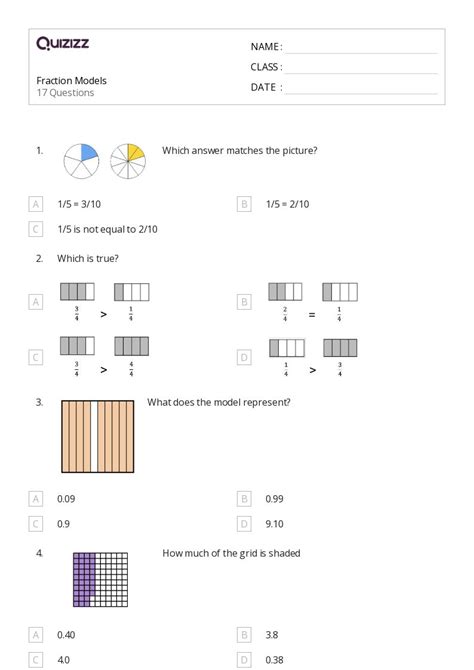 Image result for Fraction Model for Class 5