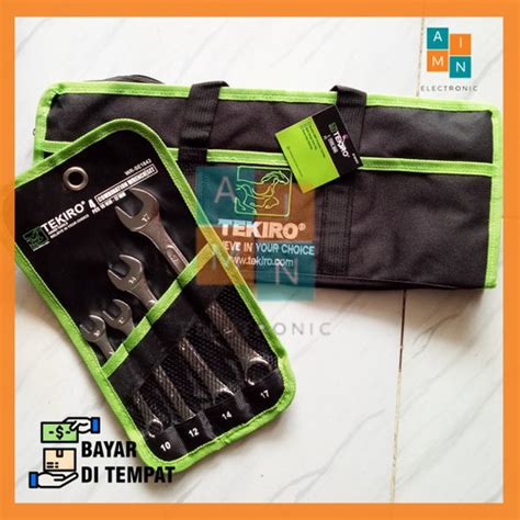 Jual Tekiro Paket Kunci Ring Pas Set 4 Pcs dan Tas Perkakas Tekiro ...