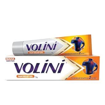 Volini Pain Relief Gel 75g - Strong Action Formula for Muscle Strain ...