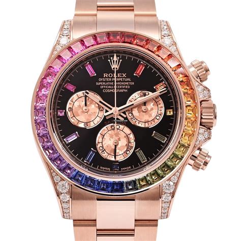 Rolex Daytona Rainbow 116595RBOW 18K Rose Gold Fullset for Price on ...