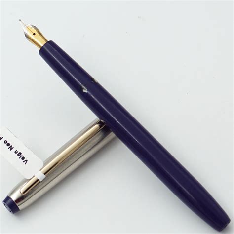 Vsign Neo Blue Color Body With Golden Color Clip Medium Nib Piston Type ...