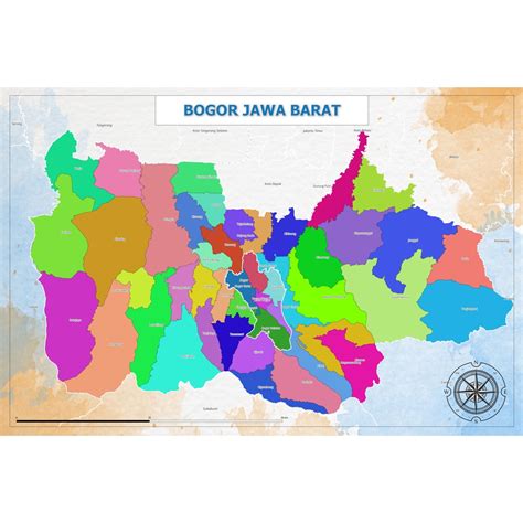 Jual Peta Bogor Ukuran 120X80CM | Shopee Indonesia
