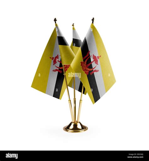 Small national flags of the Brunei on a white background Stock Photo - Alamy