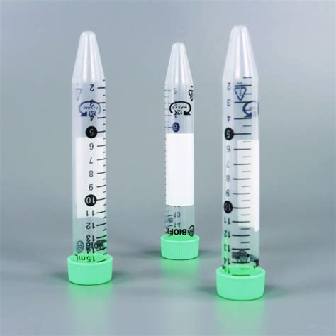 Jet Bio-Filtration Centrifuge Tubes, 15 mL, Conical, Flat Cap, in Rack ...
