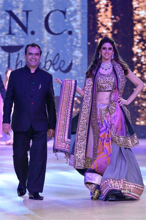 TV actress Riddhi Dogra walks the ramp for Shaina NC during Pidilite ...
