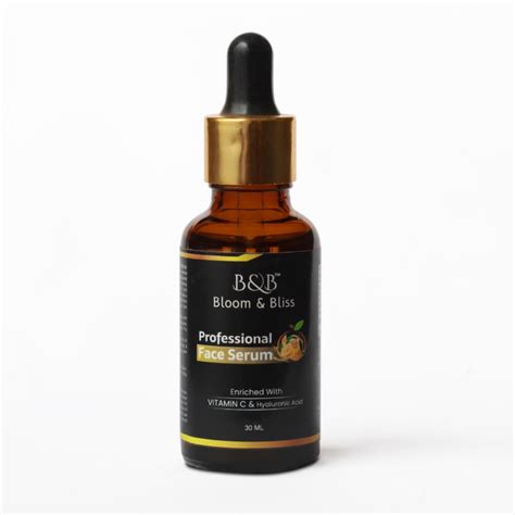 Bloom & Bliss Professional Face Serum With Vitamin C & Hyaluronic Acid ...
