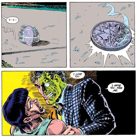 secret origins special (issue 1) | Two face batman, Comic panels ...