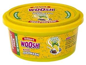 Woosh Active Lemon & Tulsi Dishwash Detergent - 400g Tub : Amazon.in ...