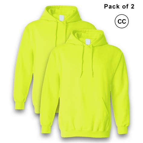 Gildan High Visibility Hooded Sweatshirt for Men's | Heavy Blend Fleece ...
