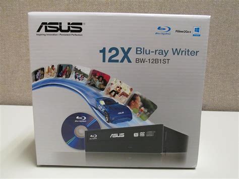 ASUS 12X Blu-ray Burner with Disc Encryption - BW-12B1ST/BLK/G (Black ...