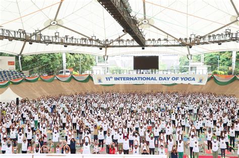 On 21st June 2025, the 11th International Day of Yoga was celebrated by ...