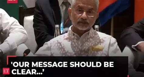 'Our message should be clear…': EAM Jaishankar to BIMSTEC member states ...