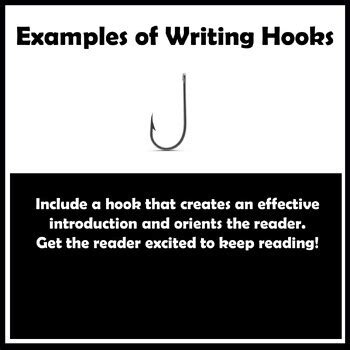 Examples of Writing Hooks by Beachy Beth | TPT