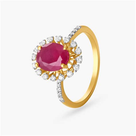 Elegant Geometric Diamond Ring