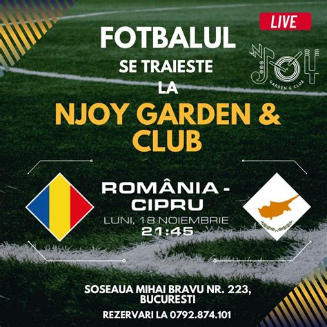 Romania - Cipru se vede la nJOY , Soseaua Mihai Bravu nr. 223 ...