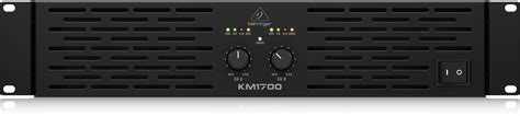 Behringer KM1700 1700W 2-Channel Power Amplifier 800w+800w @ 8ohms