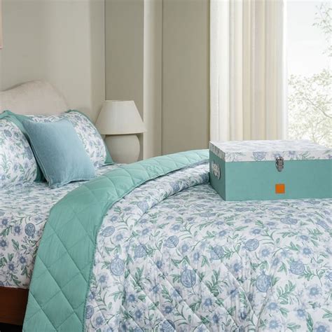 Buy MASPAR Sensory Bloom Cotton 6Pcs Printed Double Bed-In-A-Bag Set ...