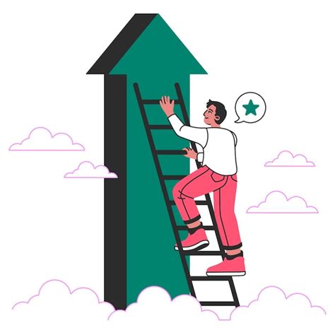 Illustration des Konzepts der persönlichen Ziele | Kostenlose Vektor