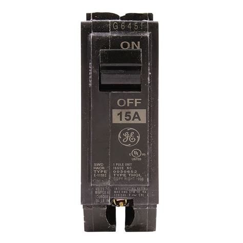 GE Q-Line THQL 15-amp 1 -Pole Dual function AFCI/GFCI Circuit Breaker ...