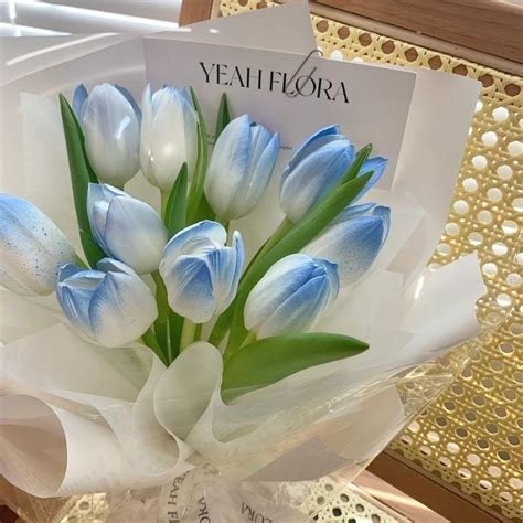 light blue tulips wallpaper
