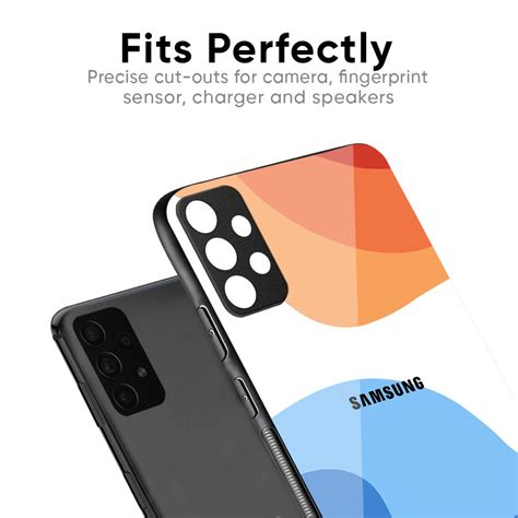 Wavy Color Pattern Samsung Galaxy A54 5G Glass Back Cover - Flat 35% ...