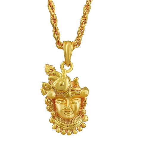 Buy Morir Gold Plated Shrinathji Bawa Shriji Bava Nathdwara Krishna ...