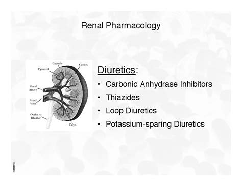 Lecture 9 - informative study materials - Diuretics: • Carbonic ...