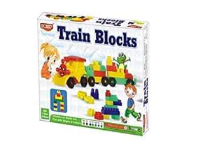 6 Colours Multi Shape Interlocking Blocks Train Blocks Set for Kids ...