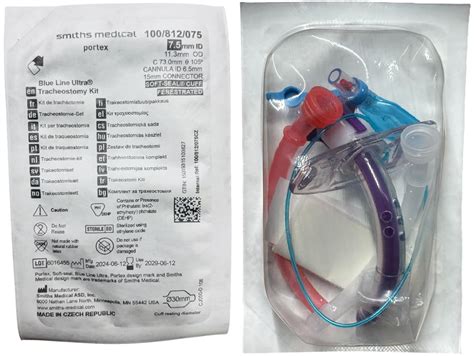 Portex Blue Line Ultra Tracheostomy Kit | Shah Trading Corporation ...