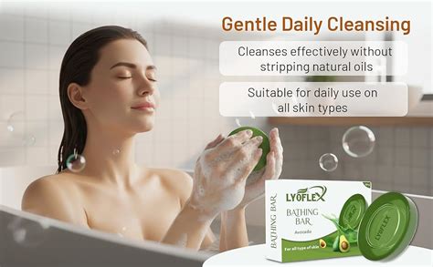 Buy Lyoflex Glycerin Bathing Gel Bar With Avocado Niacinamide & Vitamin ...