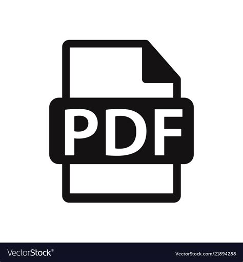 Pdf file icon Royalty Free Vector Image - VectorStock