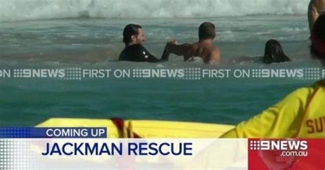 Watch Hugh Jackman rescue swimmers, including his kids, from a strong ...