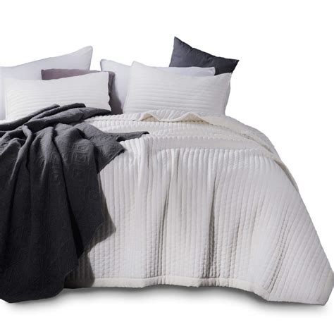 KASENTEX Quilt Mini Set-Stone Washed-Super Soft Bedspread-Light Weight ...
