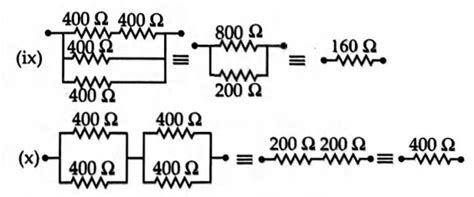 You have been provided with four 400 ohm resistors each. The number of ...
