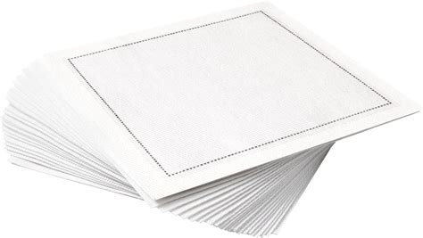 Amazon.com | 80 Pieces Linen Cocktail Napkins Bulk 6 x 6 Inch Cloth ...