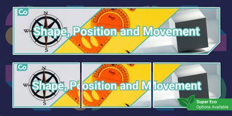 Shape, Position and Movement Display Banner (teacher made)