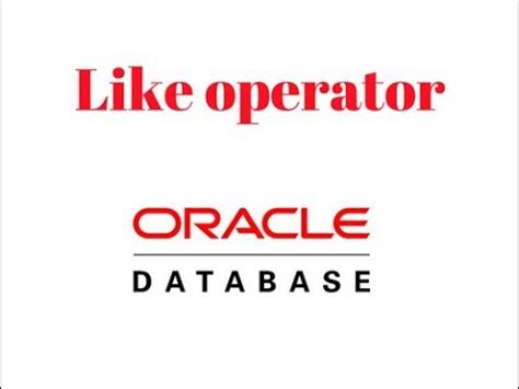 Image result for Like Oracle SQL