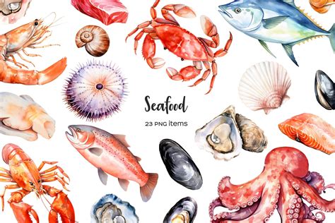 Free sea foods clipart, Download Free sea foods clipart png images ...