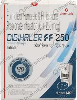 Digihaler Ff 250mcg Box Of 120md Metered Dose Inhaler: Uses, Side ...
