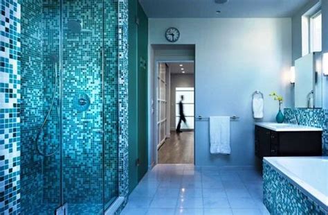 Bathroom Mosaic Tiles - Crystal Glass Mosaic Swimming Pool Tiles ...