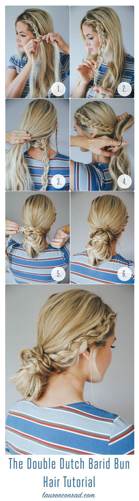 Image result for Dutch Braid Bun Tutorial